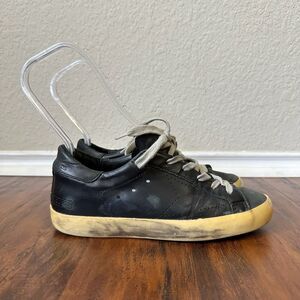 GOLDEN GOOSE Superstar Sneakers Black on Black Leather *NO INSERTS*